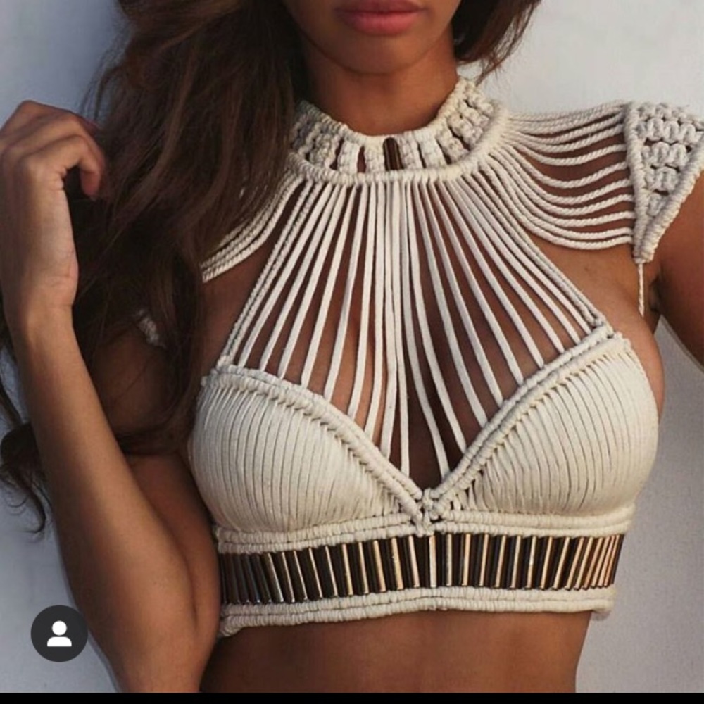 New w/tags $790 Denisse M Vera Azara crop top